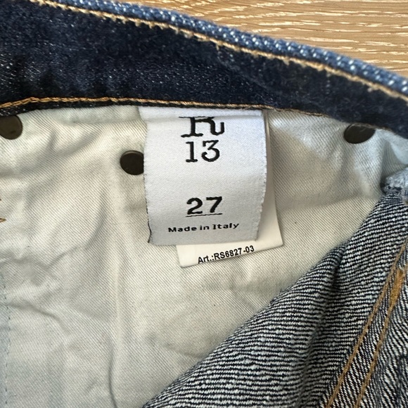 R13 Lisa Baggy Jean with cuff - Picture 4 of 9